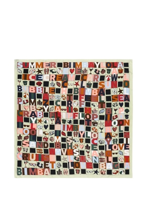 Bimba y Lola graphic-print scarf - Neutrals