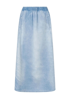 MOSCHINO JEANS elasticated-waist maxi denim skirt - Blue