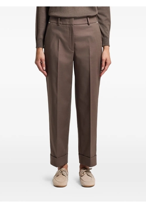 Peserico pleat-detail trousers - Brown