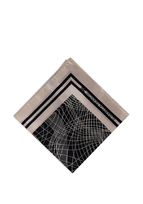 Elisabetta Franchi abstract-print scarf - Black