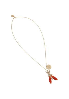 Patrizia Pepe fly-pendant necklace - Gold