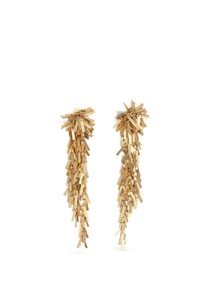 Bimba y Lola fringe earrings - Gold
