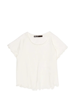 Bimba y Lola rolled-trim T-shirt - White