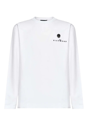 John Richmond skull-logo long-sleeve T-shirt - White