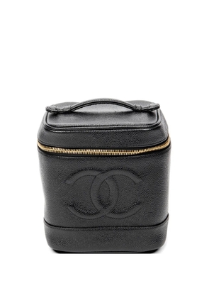 CHANEL Pre-Owned 2000-2002 CC Tall Vanity Case square-shaped bag - Black