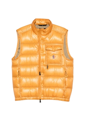 Moncler Grenoble pocket padded gilet - Yellow