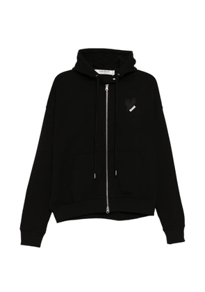 Kimhekim heart-patch hoodie - Black