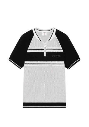 Casablanca mesh short-sleeve polo shirt - Grey