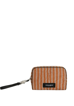 Dolce & Gabbana Froissé fabric handbag - Orange