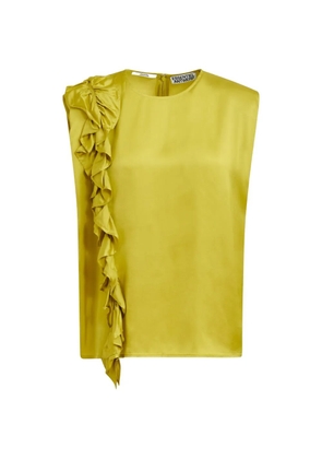 Essentiel Antwerp ruffled-trim sleeveless blouse - Yellow