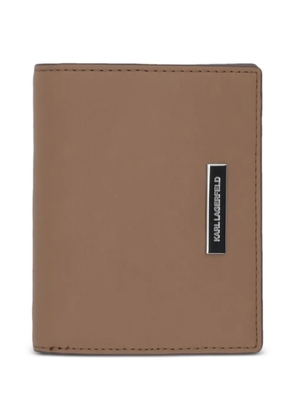 Karl Lagerfeld appliqué wallet - Neutrals
