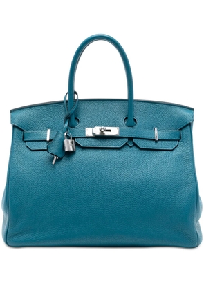 Hermès Pre-Owned 2001-2002 Clemence Birkin Retourne 35 handbag - Blue