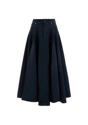 Balenciaga A-line maxi skirt - Blue