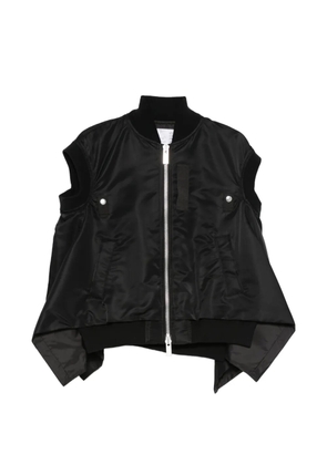 sacai zip fastening gilets - Black