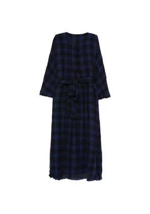 Daniela Gregis checked belted dress - Black