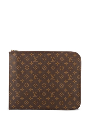 Louis Vuitton Pre-Owned documents portfolio pouch - Brown