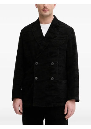 Armani Exchange double-breasted jacket - Black