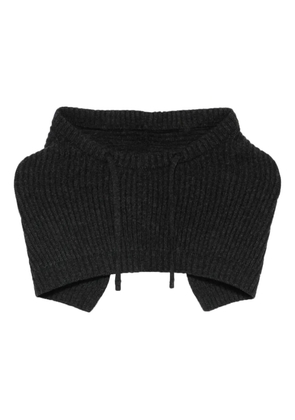 Gran Sasso ribbed balaclava - Grey