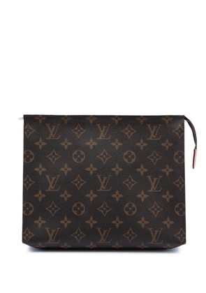 Louis Vuitton Pre-Owned 2017 Monogram Toiletry Pouch 26 clutch bag - Brown