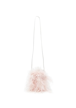 Yves Salomon feather satchel - Pink