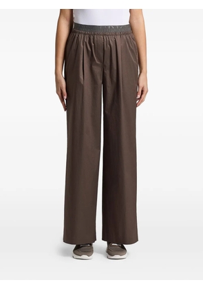 Peserico logo-waistband trousers - Brown