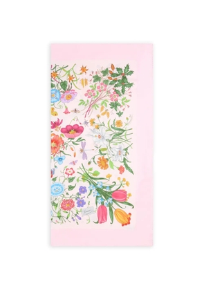 Gucci floral-print scarf - Pink
