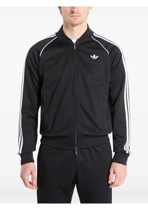 adidas SST embroidered-logo zip-up sweatshirt - Black