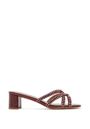 NICOLI embellished crisscross sandals - Brown