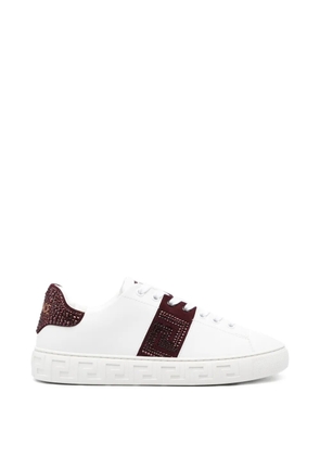 Versace leather sneakers - White