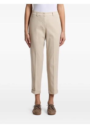 Peserico cuffed trousers - Neutrals