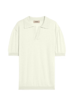 A Paper Kid knitted polo shirt - Neutrals