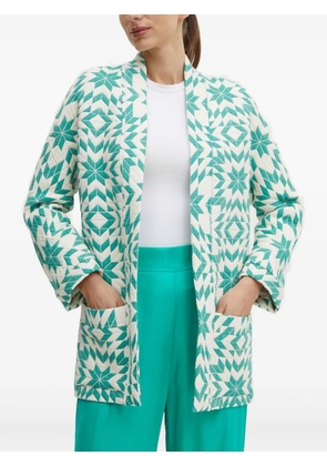 La Petite Française Video geometric-pattern jacket - Green