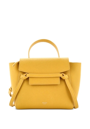 Celine Pre-Owned Belt Bag Textured Leather Nano shoulder bag - Yellow
