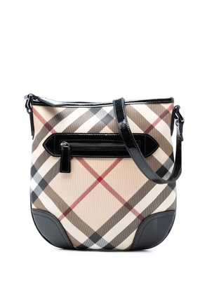 Burberry Pre-Owned 2000-2017 Supernova Check Coated Canvas Dryden crossbody bag - Brown