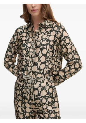 La Petite Française Charpadeur floral long-sleeved top - Green