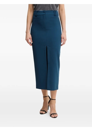 Patrizia Pepe slit midi skirt - Blue