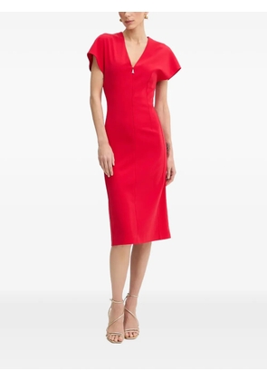 Patrizia Pepe V-neck midi dress - Red