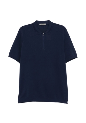 Corneliani zip-up polo shirt - Blue