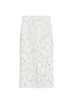 A Paper Kid lace midi skirt - White