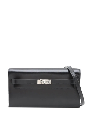 Hermès Pre-Owned 2023 Tadelakt Kelly To Go Wallet crossbody bag - Black