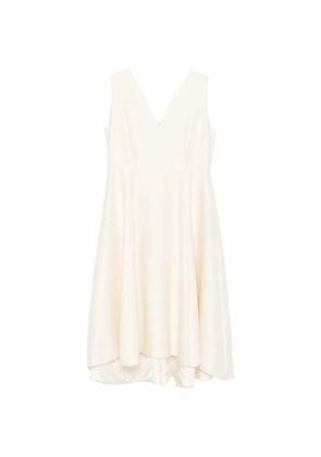 Curiel V-neck midi dress - Neutrals