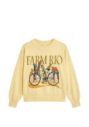 FARM Rio bicycle graphic sweater - Yellow