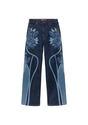 La DoubleJ floral print jeans - Blue