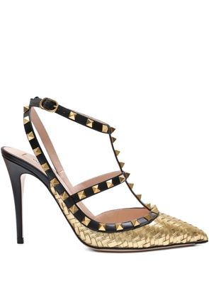 Valentino Garavani studded t-strap pumps - Black
