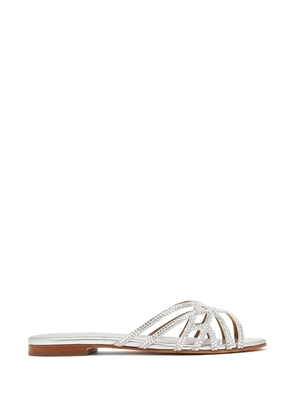NICOLI Pasqelina crystal-embellished sandals - Silver