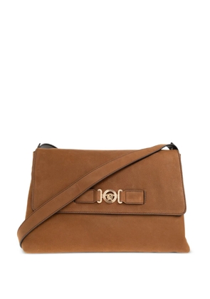 Versace medusa-detail leather shoulder bag - Brown