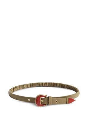 La DoubleJ eyelet detail buckle belt - Neutrals