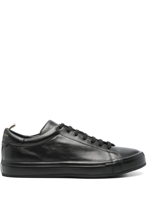 Officine Creative leather low-top sneakers - Black