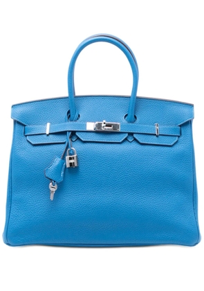 Hermès Pre-Owned 2015 Togo Birkin Retourne 35 handbag - Blue