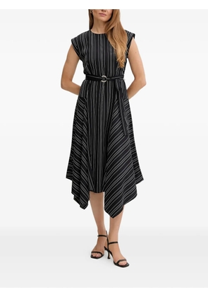 DKNY striped belted dress - Black